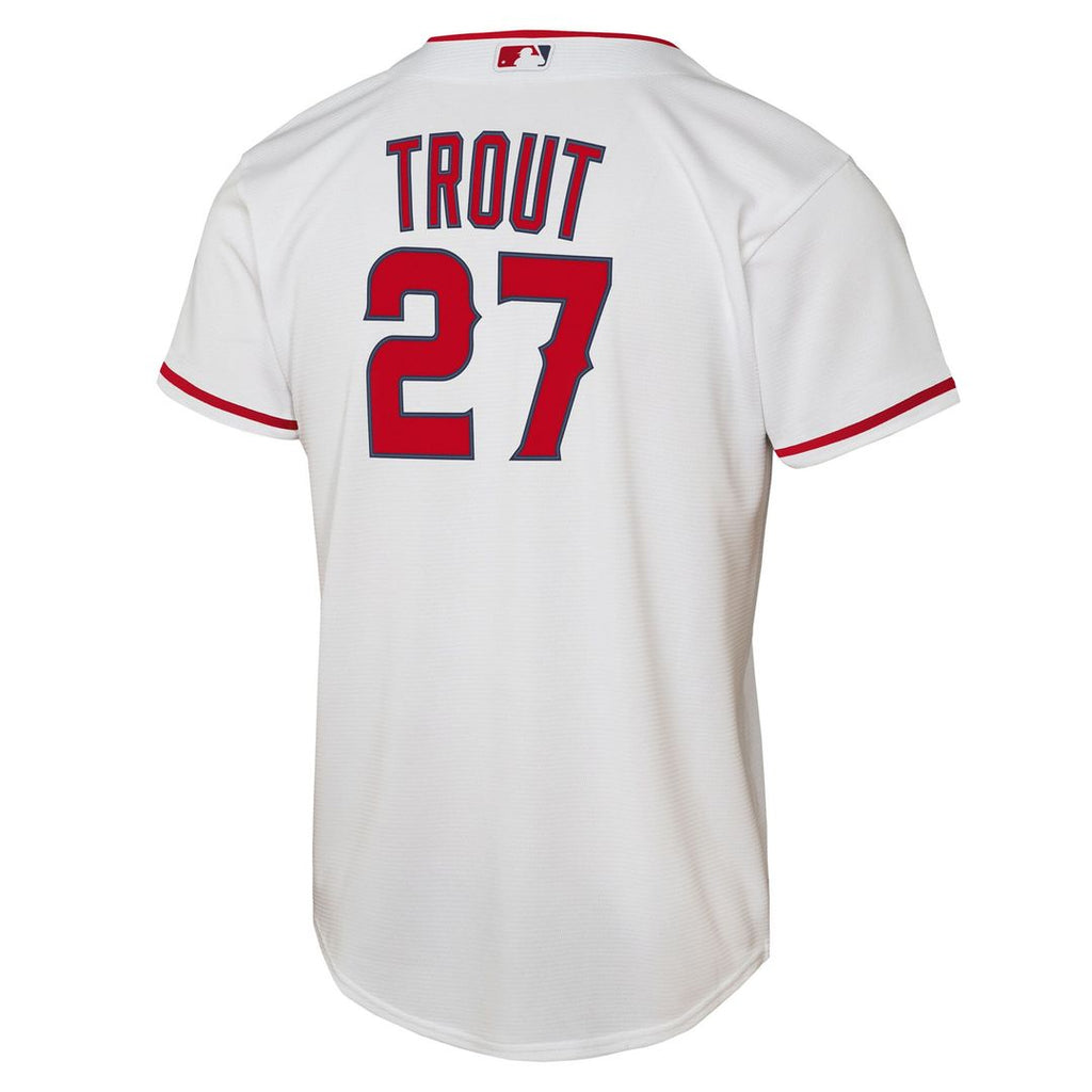 Los Angeles Angels Mike Trout Nike Youth Home Replica Player Jersey - White