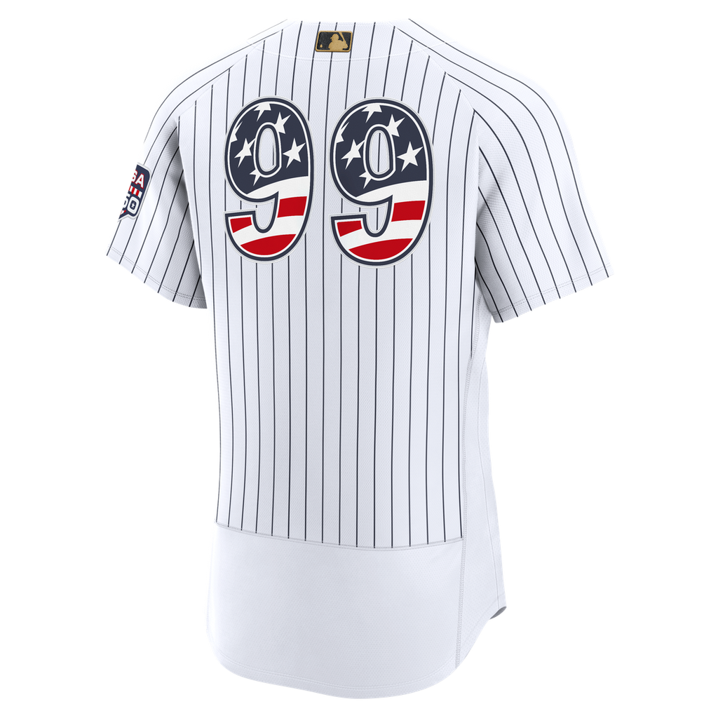 New York Yankees Aaron Judge Nike USA 250 Fourth of July Home Authentic Jersey - White