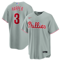 Philadelphia Phillies Bryce Harper Nike Road Replica Jersey - Gray