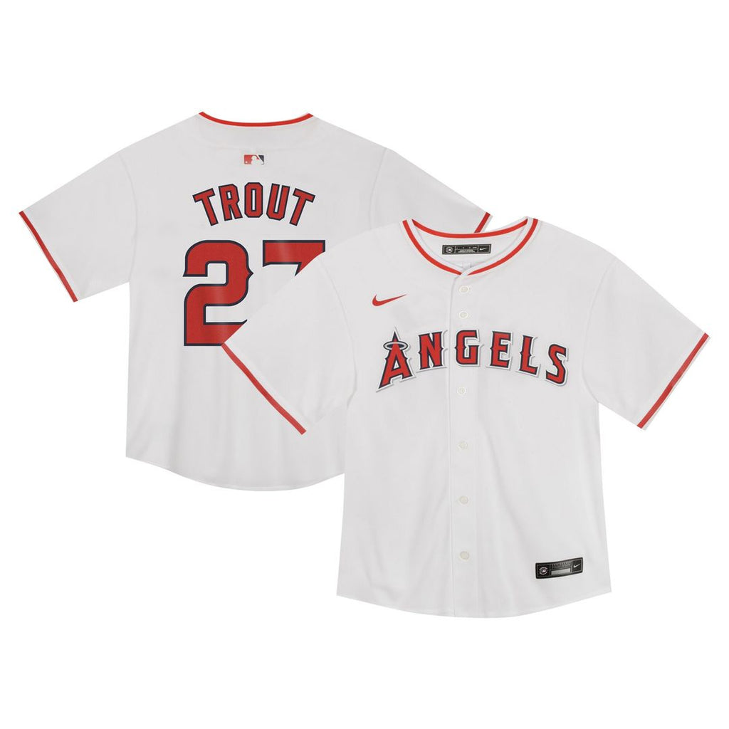 Los Angeles Angels Mike Trout Nike Toddler Game Jersey - White