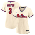 Philadelphia Phillies Bryce Harper Nike Women's Alternate Replica Jersey - Cream
