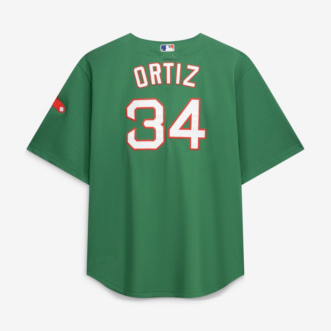 Boston Red Sox David Ortiz Mitchell & Ness Big & Tall Cooperstown Mesh Batting Practice Jersey - Red