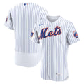 New York Mets Nike Home Sponsor Patch Authentic Jersey - White