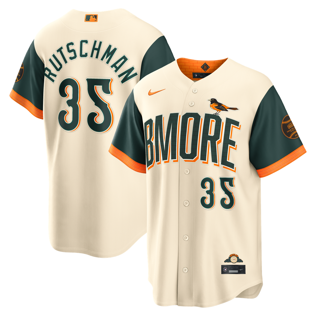 Baltimore Orioles Adley Rutschman Nike 2026 City Connect Stadium Jersey - Cream