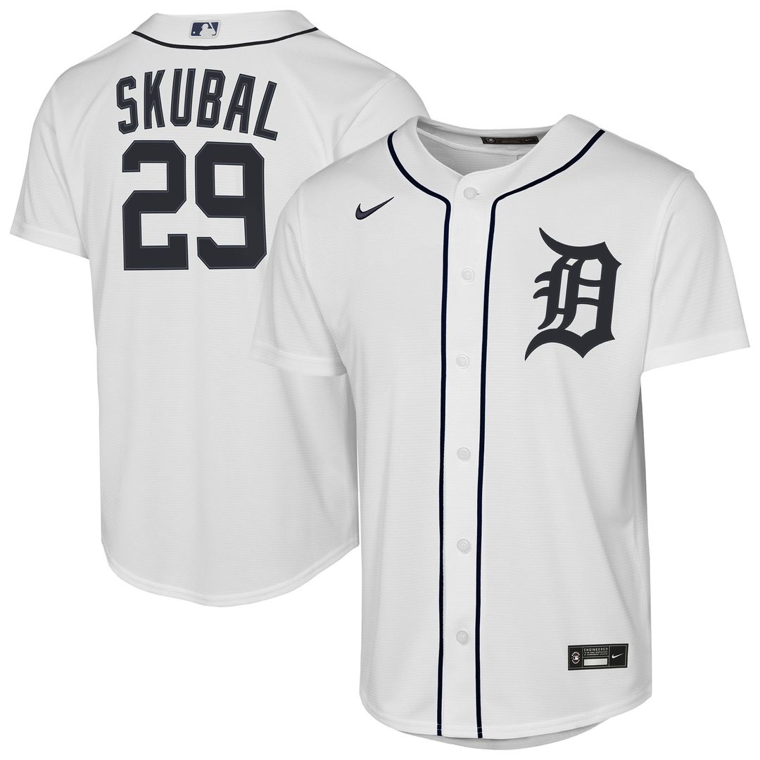Detroit Tigers Tarik Skubal Nike Youth Home Replica Player Jersey - White