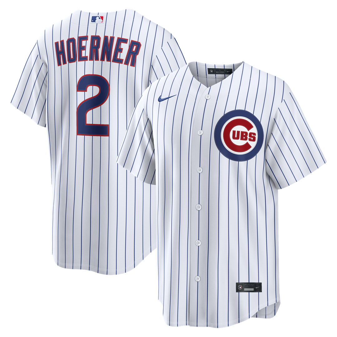 Chicago Cubs Nico Hoerner Nike Home Replica Jersey - White