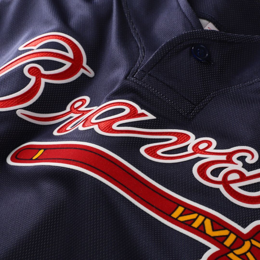 Atlanta Braves Chipper Jones Mitchell & Ness Authentic Batting Practice Jersey - Navy
