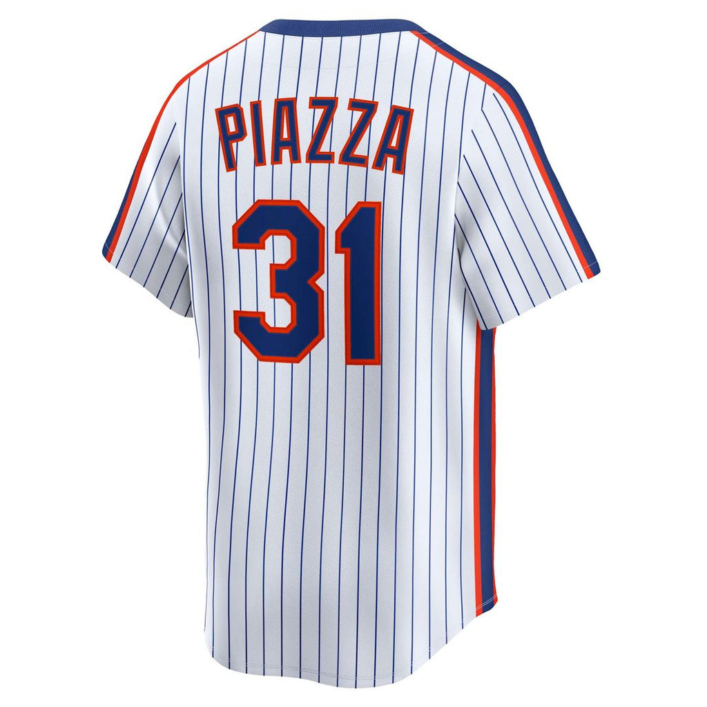New York Mets Mike Piazza Nike Throwback Cooperstown Limited Jersey - White
