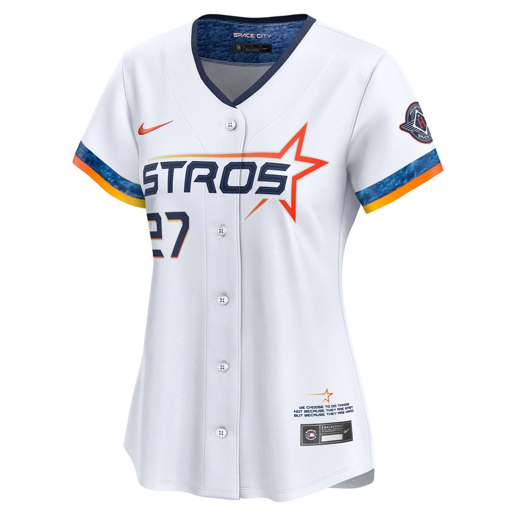 Houston Astros Jose Altuve Nike Women's 2025 City Connect Limited Jersey - White