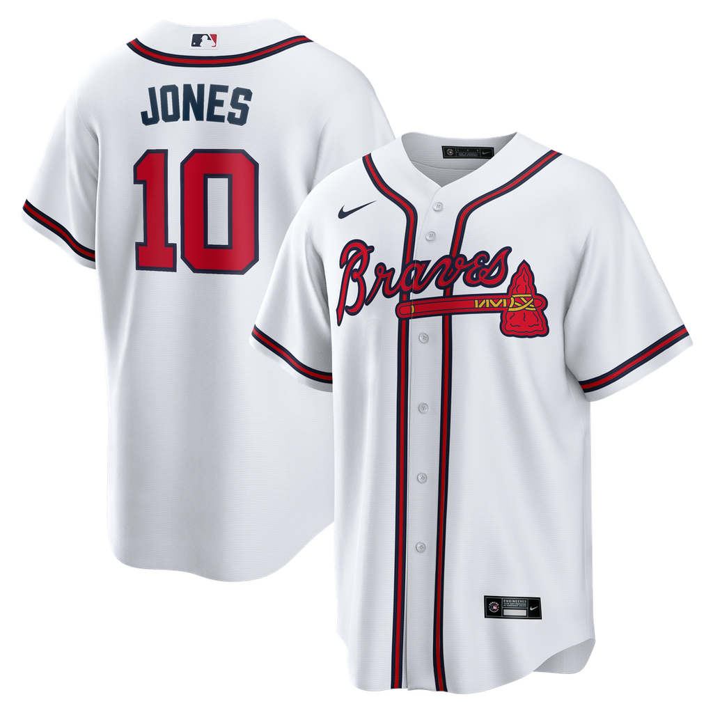 Atlanta Braves Chipper Jones Nike Home Retired Player Replica Jersey - White