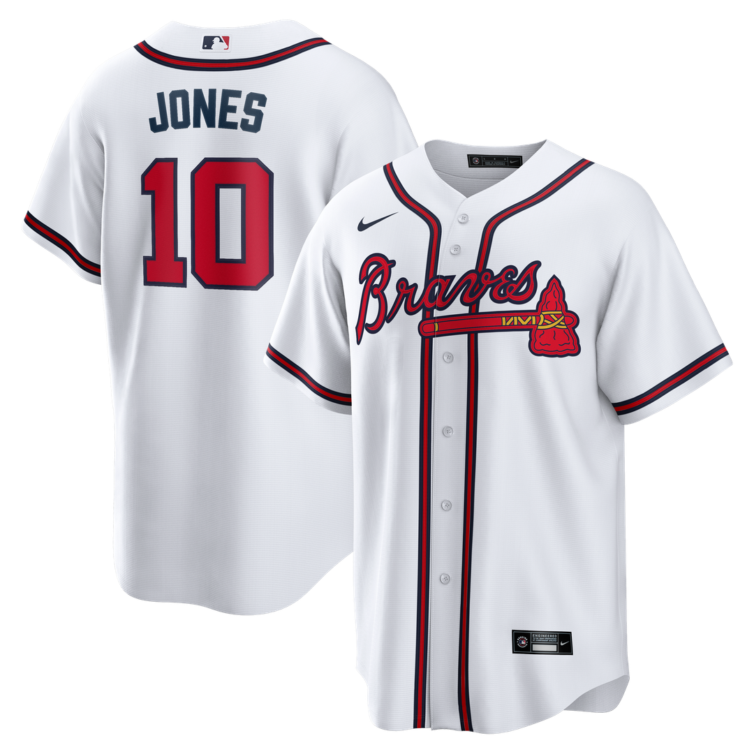 Atlanta Braves Chipper Jones Nike Home Retired Player Replica Jersey - White