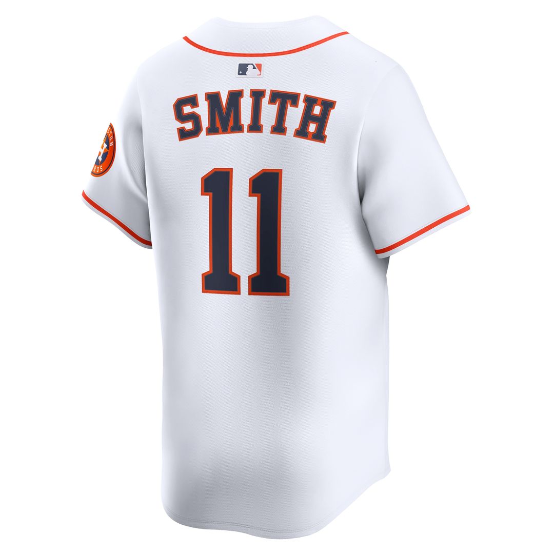 Houston Astros Cam Smith #11 Nike Home Limited Player Jersey - White