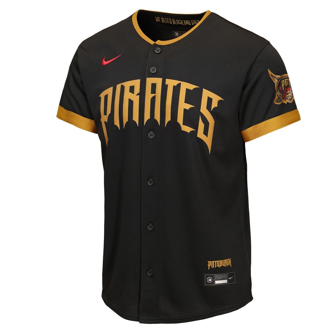 Pittsburgh Pirates Paul Skenes Nike Youth 2026 City Connect Stadium Jersey - Black