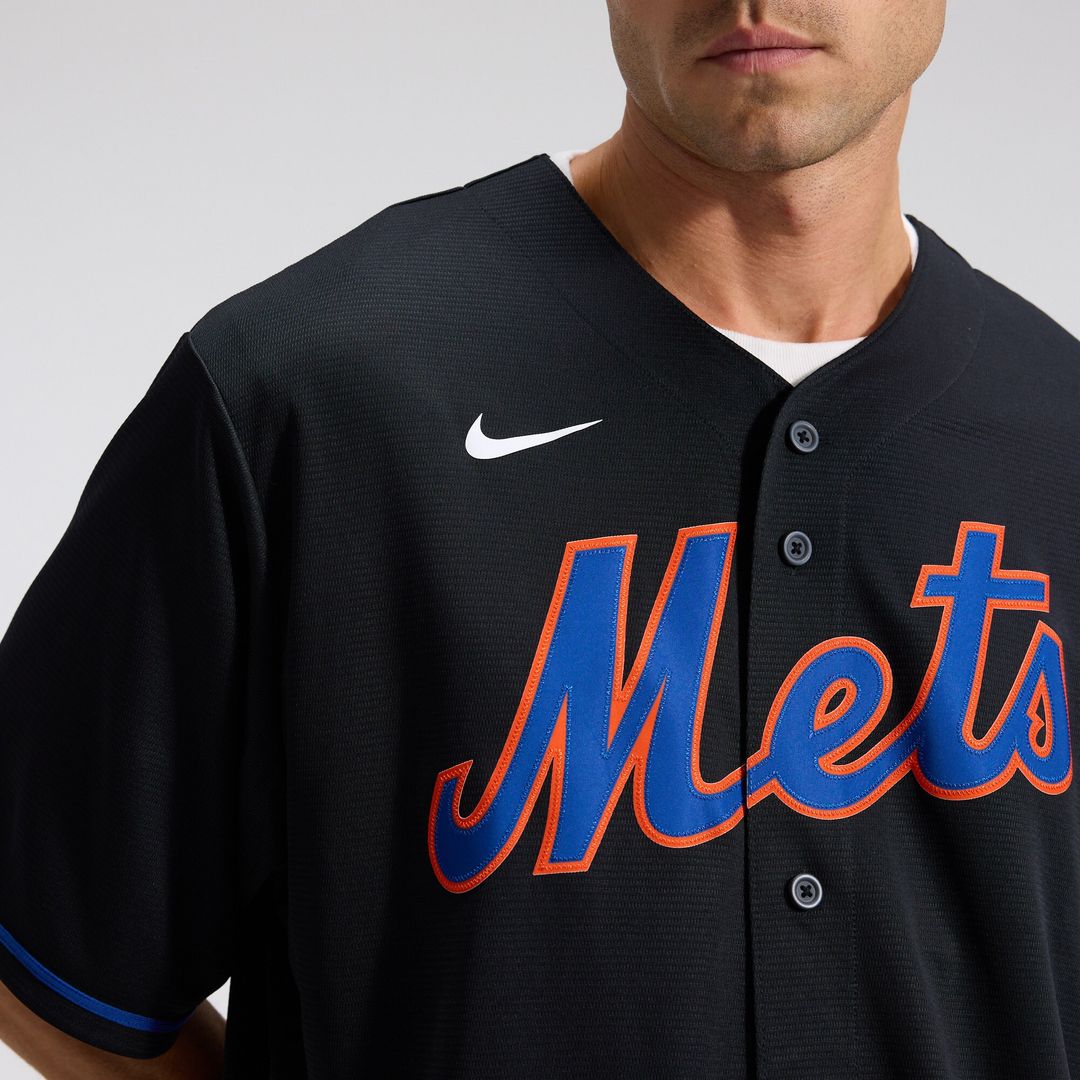New York Mets Starling Marte Nike Alternate Replica Jersey - Black
