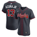 Atlanta Braves Ronald Acuña Jr. Nike Alternate Elite Jersey - Navy