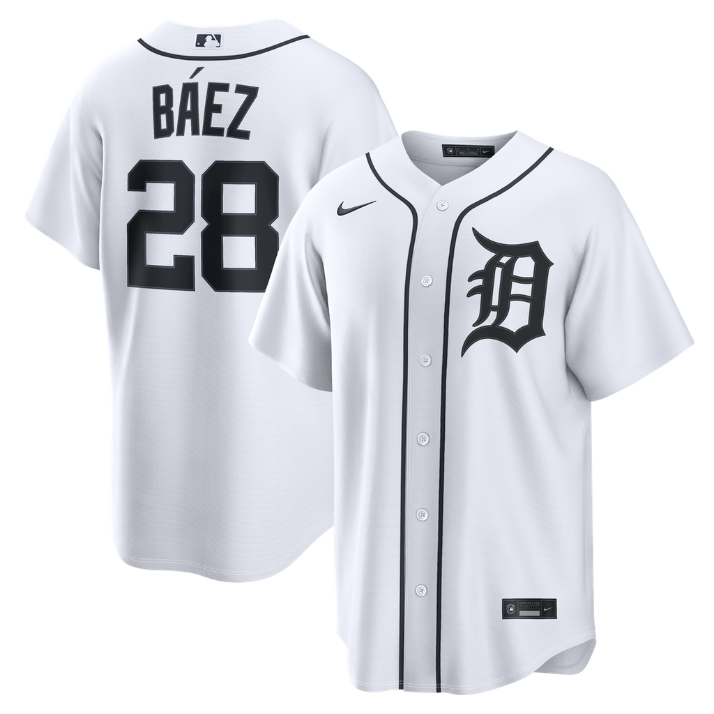 Detroit Tigers Javier Báez Nike Home Replica Jersey - White