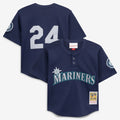 Seattle Mariners Ken Griffey Jr. Mitchell & Ness Toddler Cooperstown Mesh Batting Practice Jersey - Navy