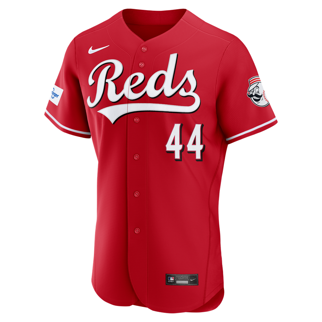 Cincinnati Reds Elly De La Cruz Nike Alternate Authentic Sponsor Patch Jersey - Red