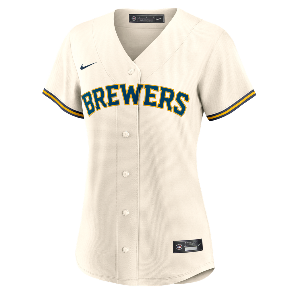 Milwaukee Brewers Sal Frelick Nike Women's Home Replica Jersey - Cream