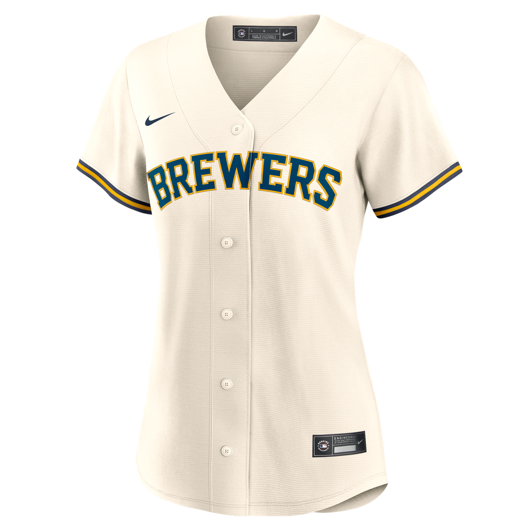 Milwaukee Brewers Sal Frelick Nike Women's Home Replica Jersey - Cream