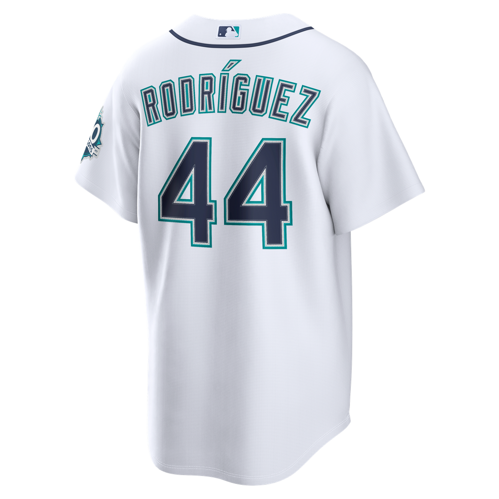 Seattle Mariners Julio Rodríguez Nike Home Stadium 50th Season Patch Jersey - White