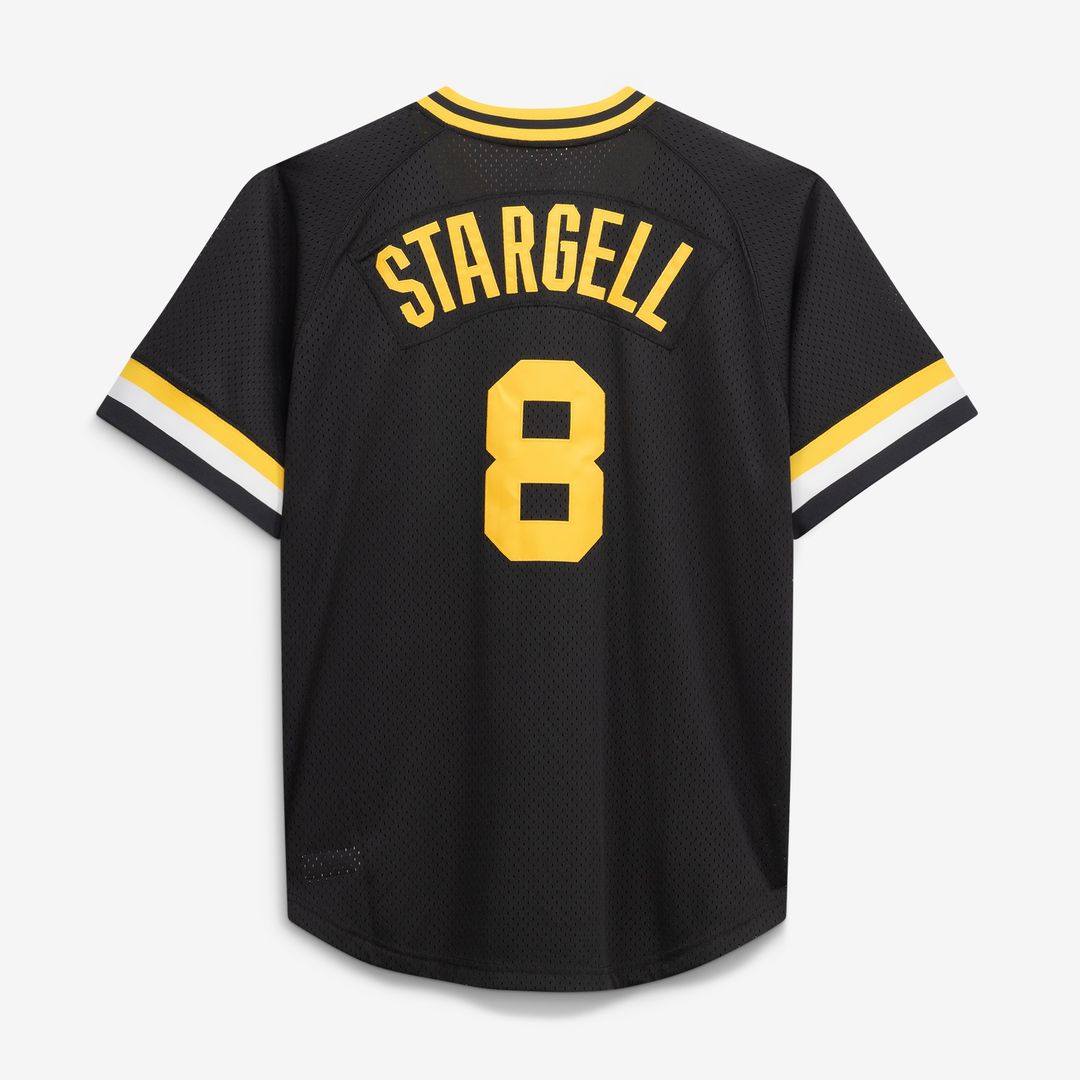 Pittsburgh Pirates Willie Stargell Mitchell & Ness Cooperstown Big & Tall Mesh Batting Practice Jersey - Black