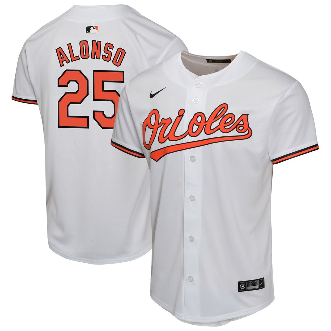 Baltimore Orioles Pete Alonso Nike Youth Game Player Jersey - White