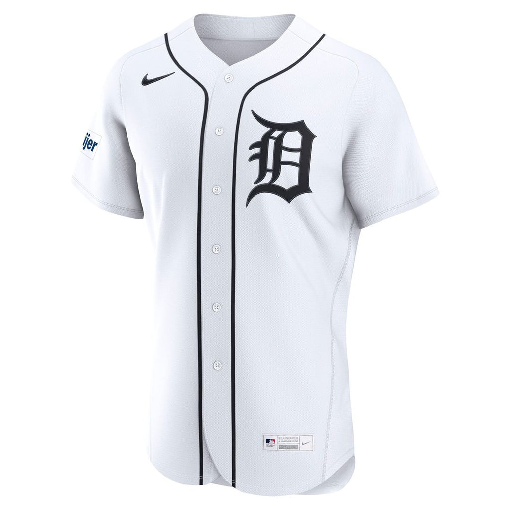 Detroit Tigers Nike Home Authentic Jersey - White
