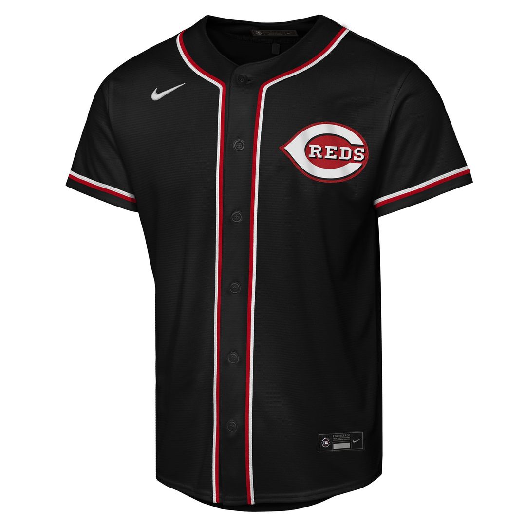 Cincinnati Reds Elly De La Cruz Nike Youth Fashion Replica Player Jersey - Black