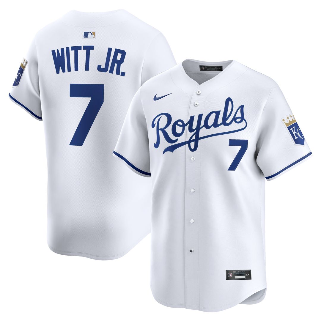Kansas City Royals Bobby Witt Jr. Nike Home Limited Player Jersey - White