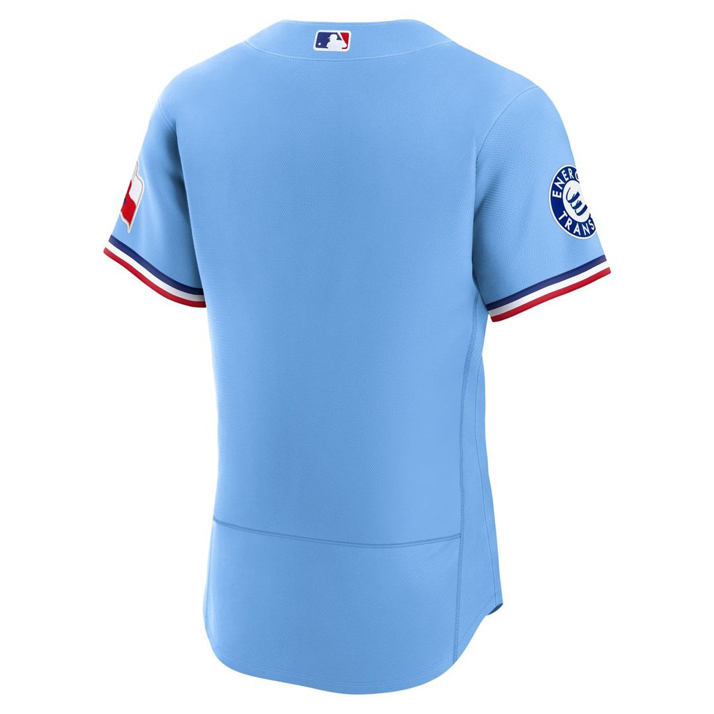 Texas Rangers Nike Home Sponsor Patch Authentic Jersey - White