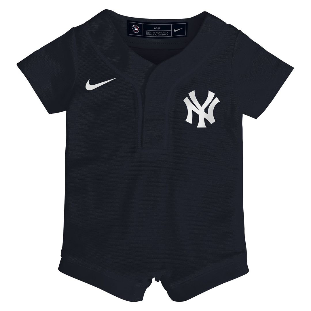 New York Yankees Nike Infant Alternate Replica Romper Jersey - Navy