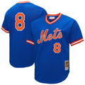 New York Mets Gary Carter Mitchell & Ness Big & Tall Cooperstown Mesh Batting Practice Jersey - Royal