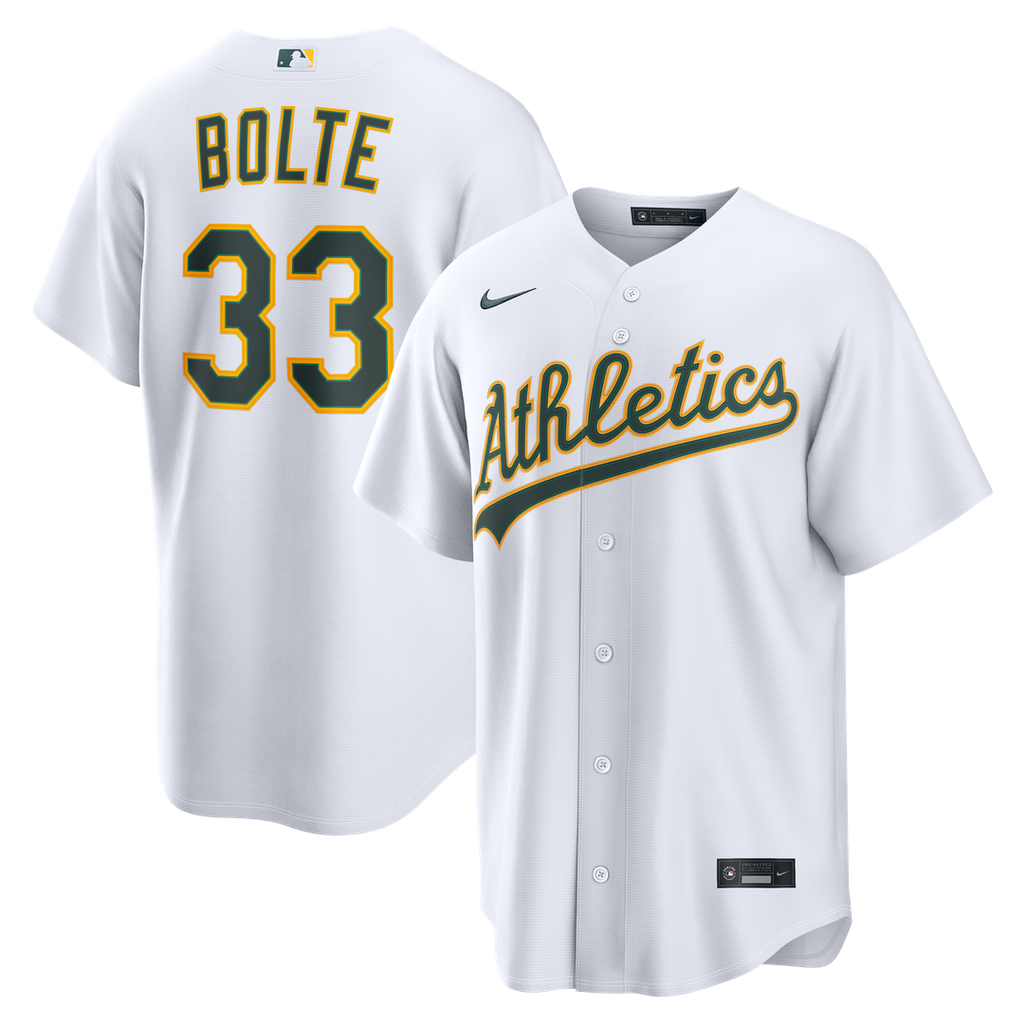 Athletics Henry Bolte Nike Home Replica Jersey - White