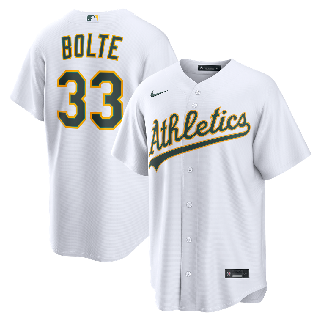 Athletics Henry Bolte Nike Home Replica Jersey - White
