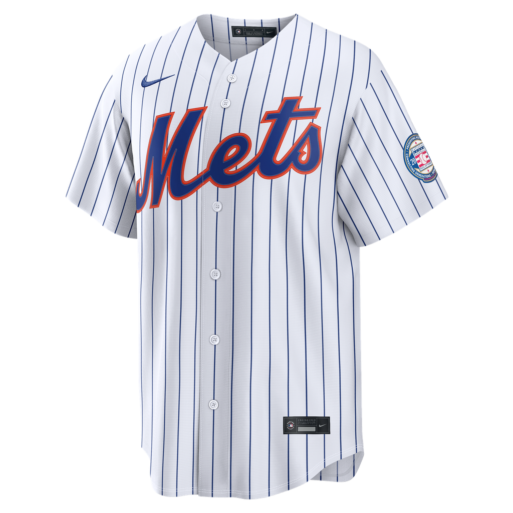 New York Mets Carlos Beltran Nike Home Replica 2026 Hall of Fame Patch Jersey - White