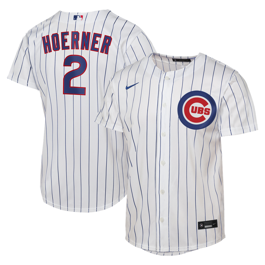 Chicago Cubs Nico Hoerner Nike Youth Home Replica Jersey - White