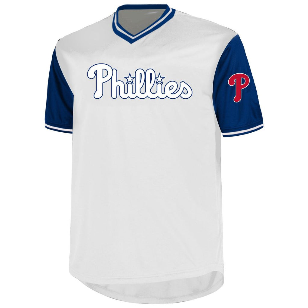 Philadelphia Phillies Bryce Harper Profile Big & Tall Name & Number Jersey - White