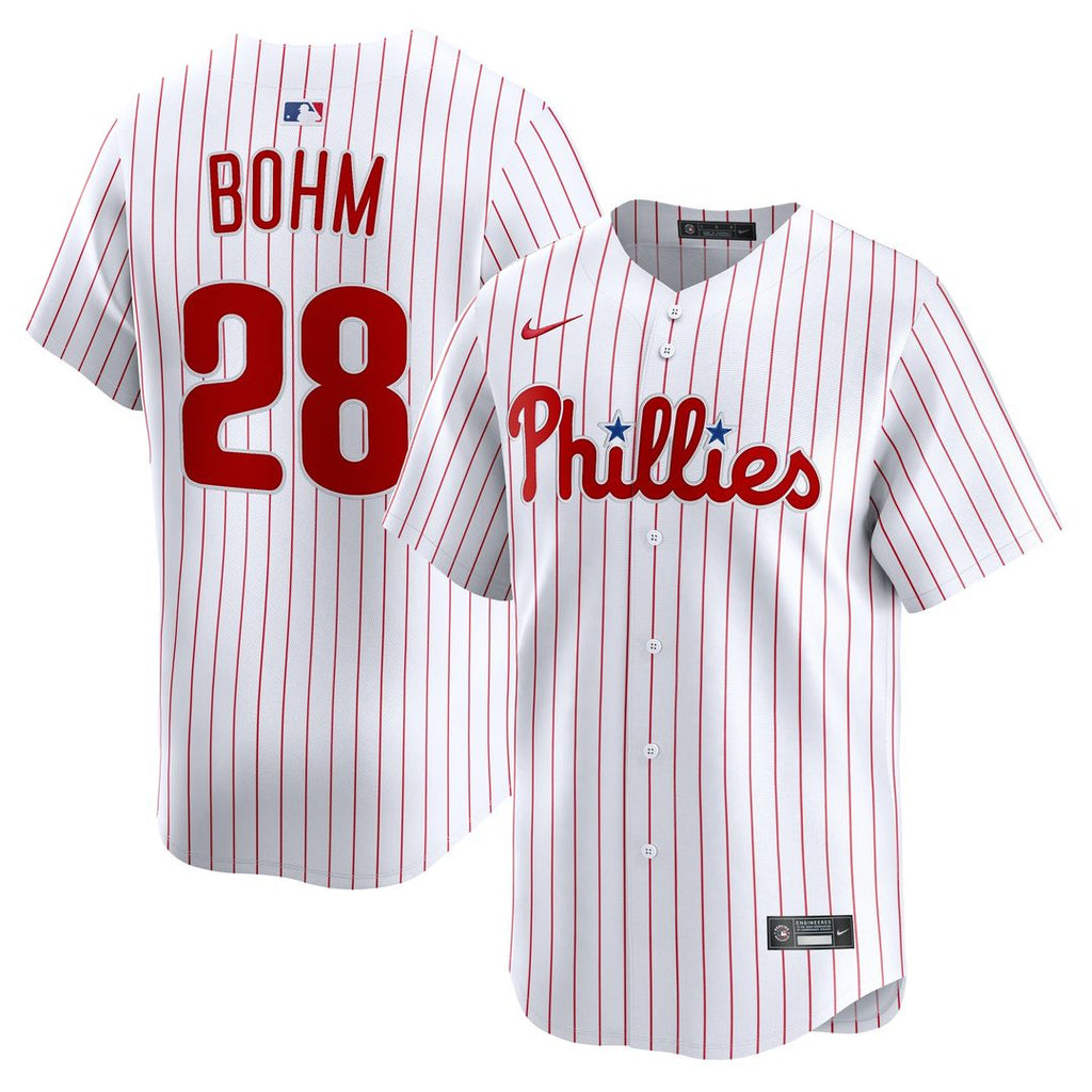 Philadelphia Phillies Alec Bohm Nike Home Limited Player Jersey - White