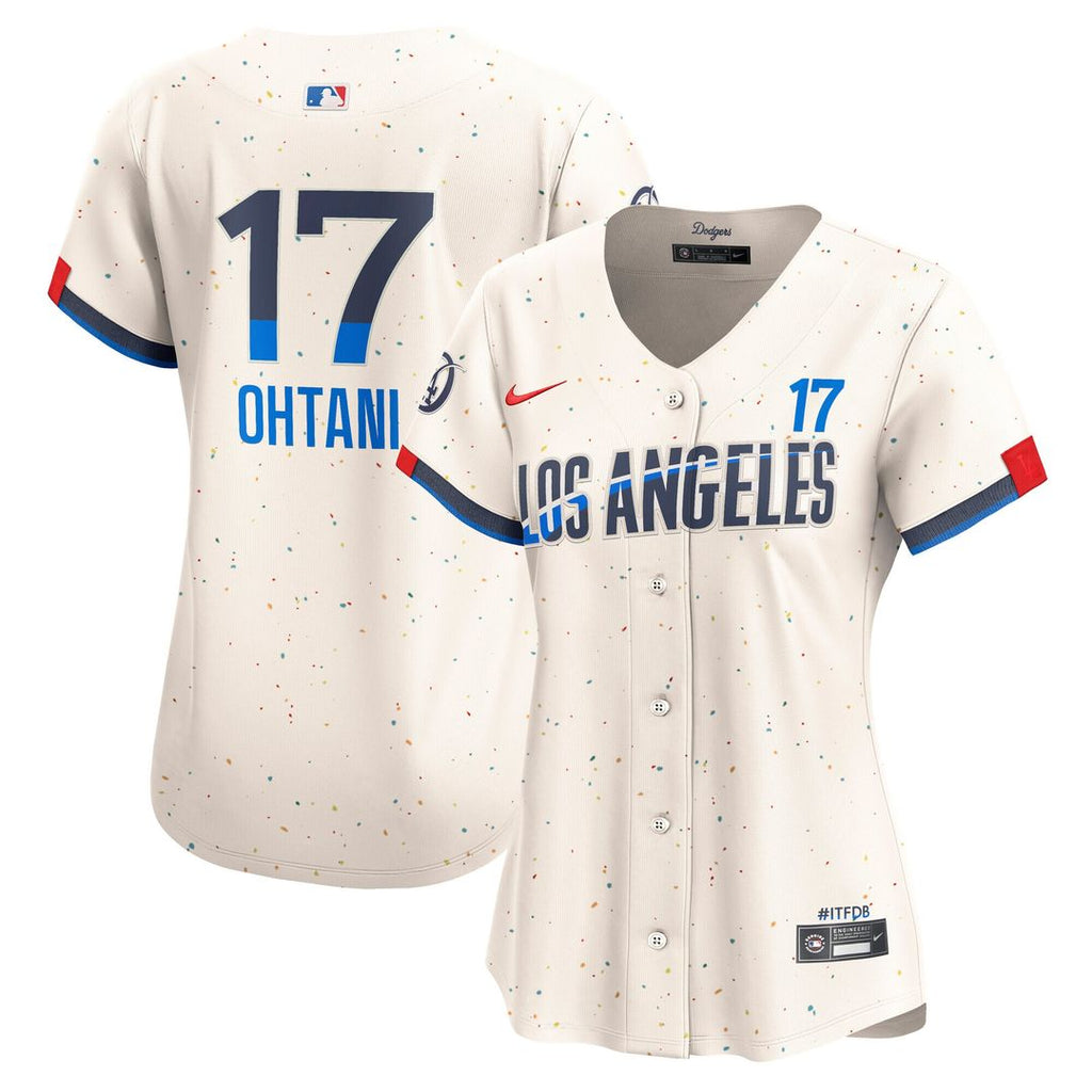 Los Angeles Dodgers Shohei Ohtani Nike Women's City Connect Limited Player Jersey - Cream