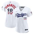 Los Angeles Dodgers Yoshinobu Yamamoto Nike Women's USA 250 Fourth of July Home Stadium Jersey - White