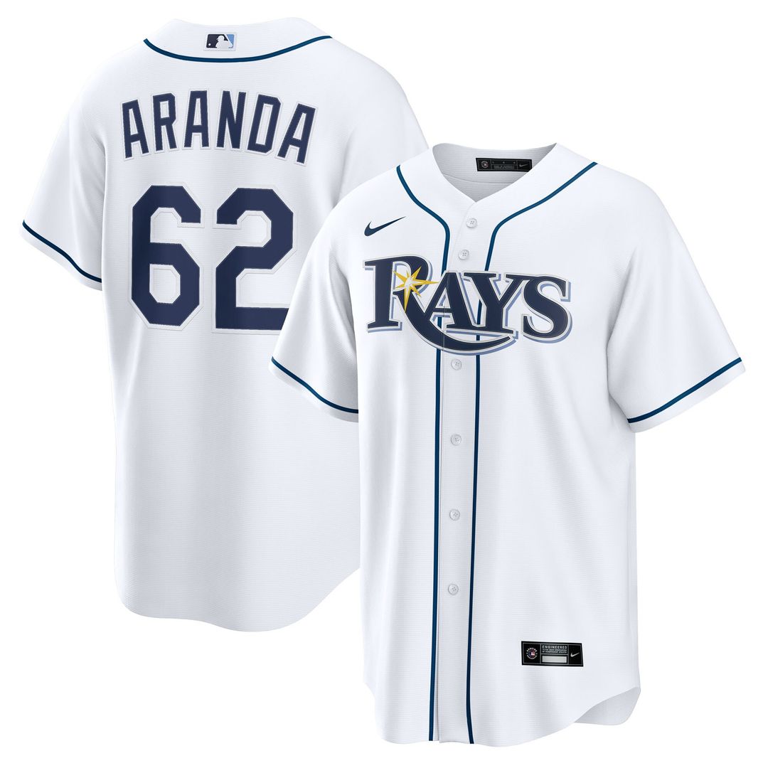 Tampa Bay Rays Jonathan Aranda Nike Home Replica Jersey - White