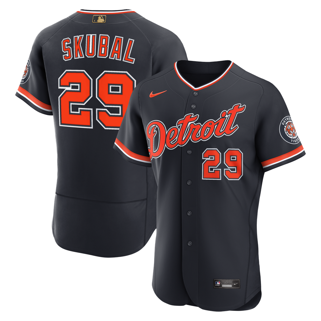 Detroit Tigers Tarik Skubal Nike Alternate MLB Awards Authentic Jersey - Navy
