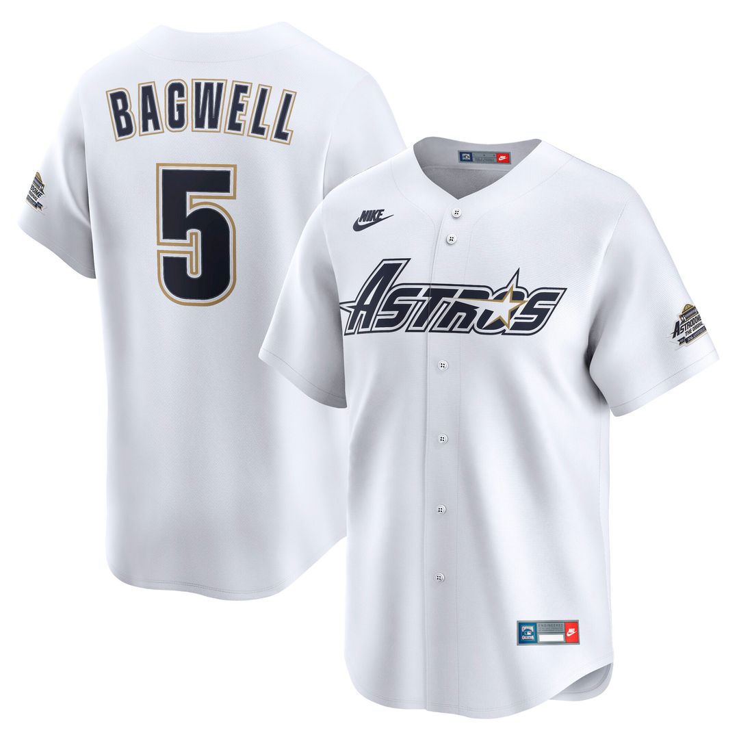 Houston Astros Jeff Bagwell Nike Throwback Cooperstown Limited Jersey - White