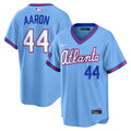 Atlanta Braves Hank Aaron Nike 2026 City Connect Stadium Jersey - Powder Blue