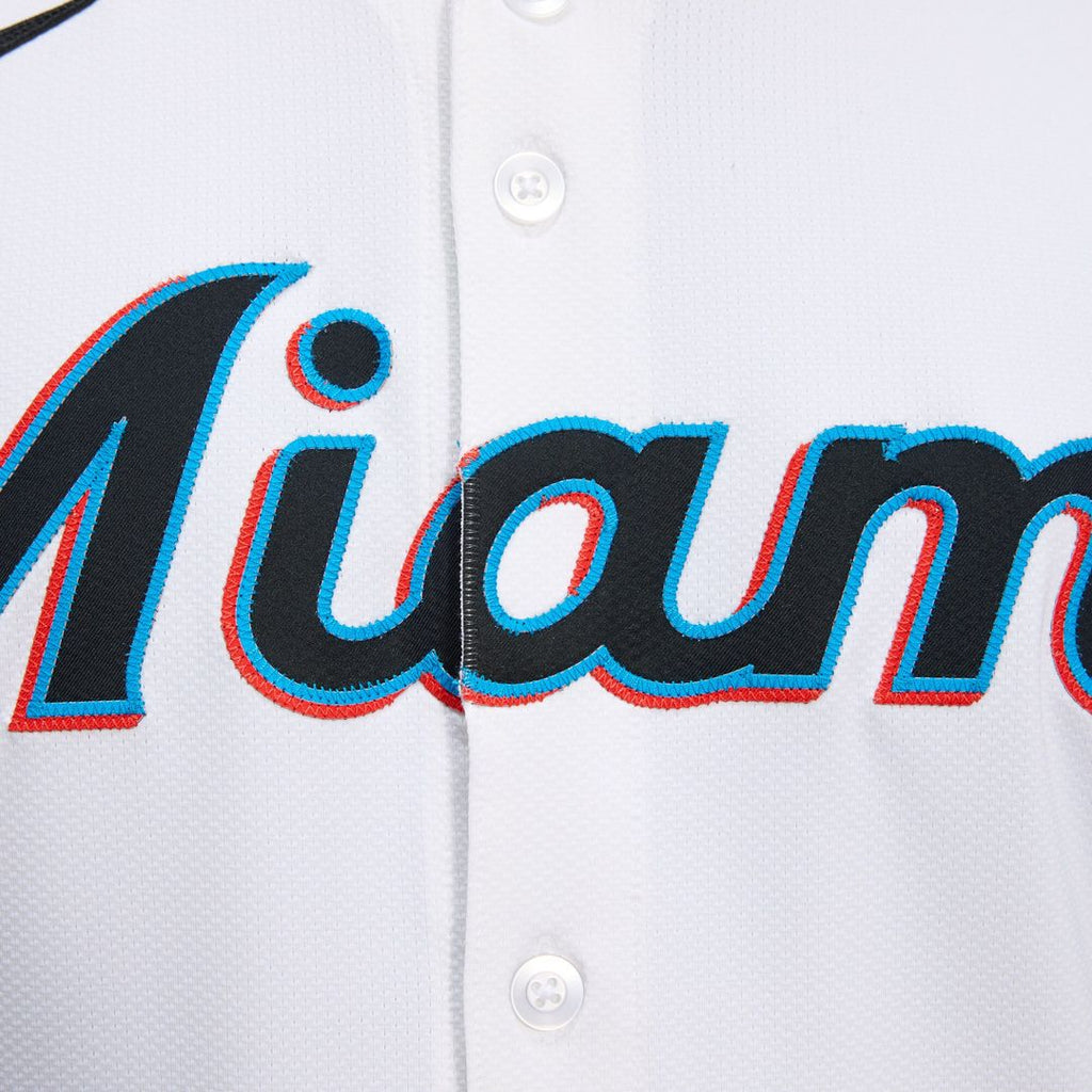 Miami Marlins Nike Home Elite Jersey - White