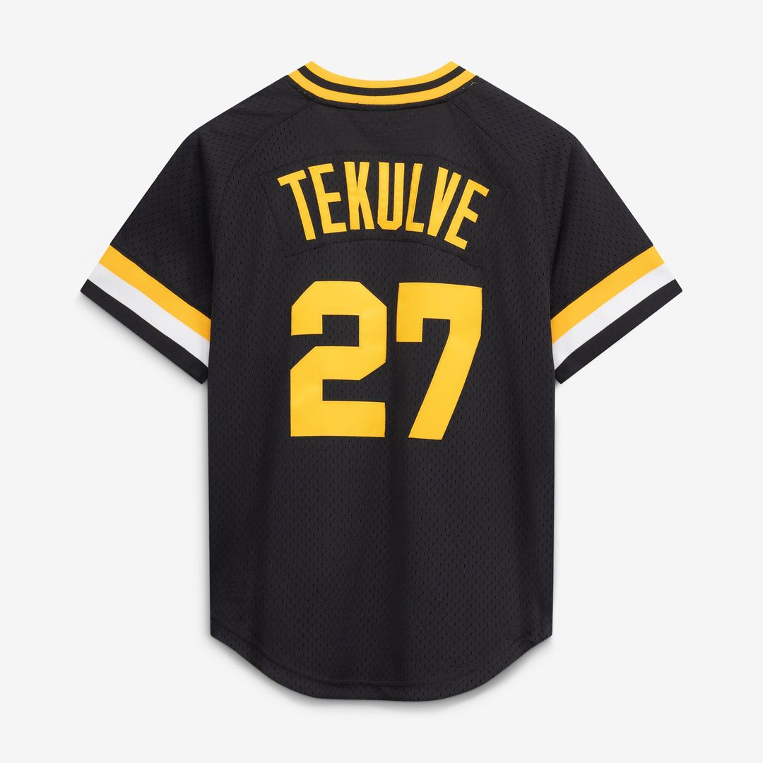 Pittsburgh Pirates Kent Tekulve Mitchell & Ness Authentic Batting Practice Jersey - Black