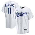 Los Angeles Dodgers Rōki Sasaki Nike Replica Jersey - White