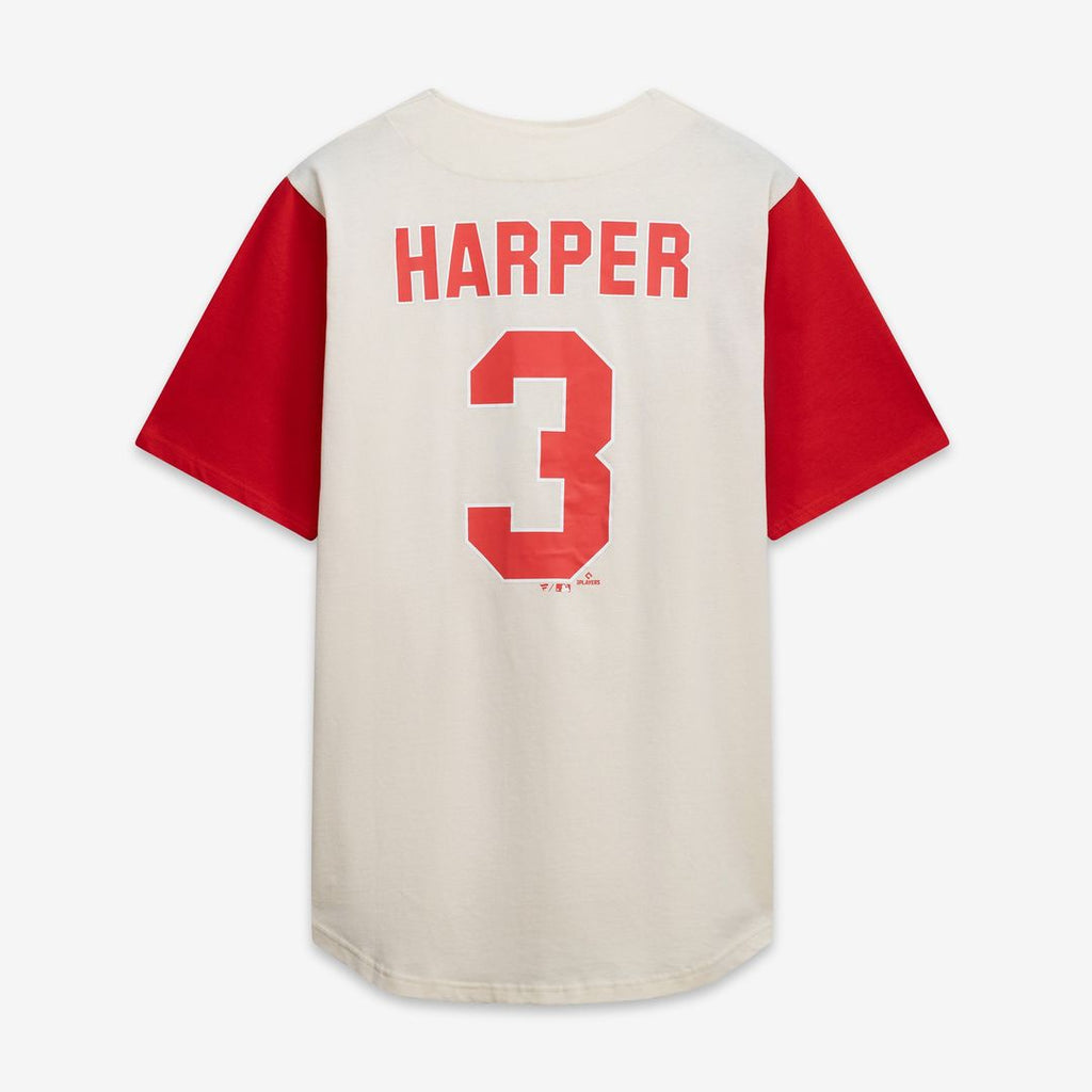 Philadelphia Phillies Profile Big & Tall Two - Color Fashion Jersey - Cream/Red