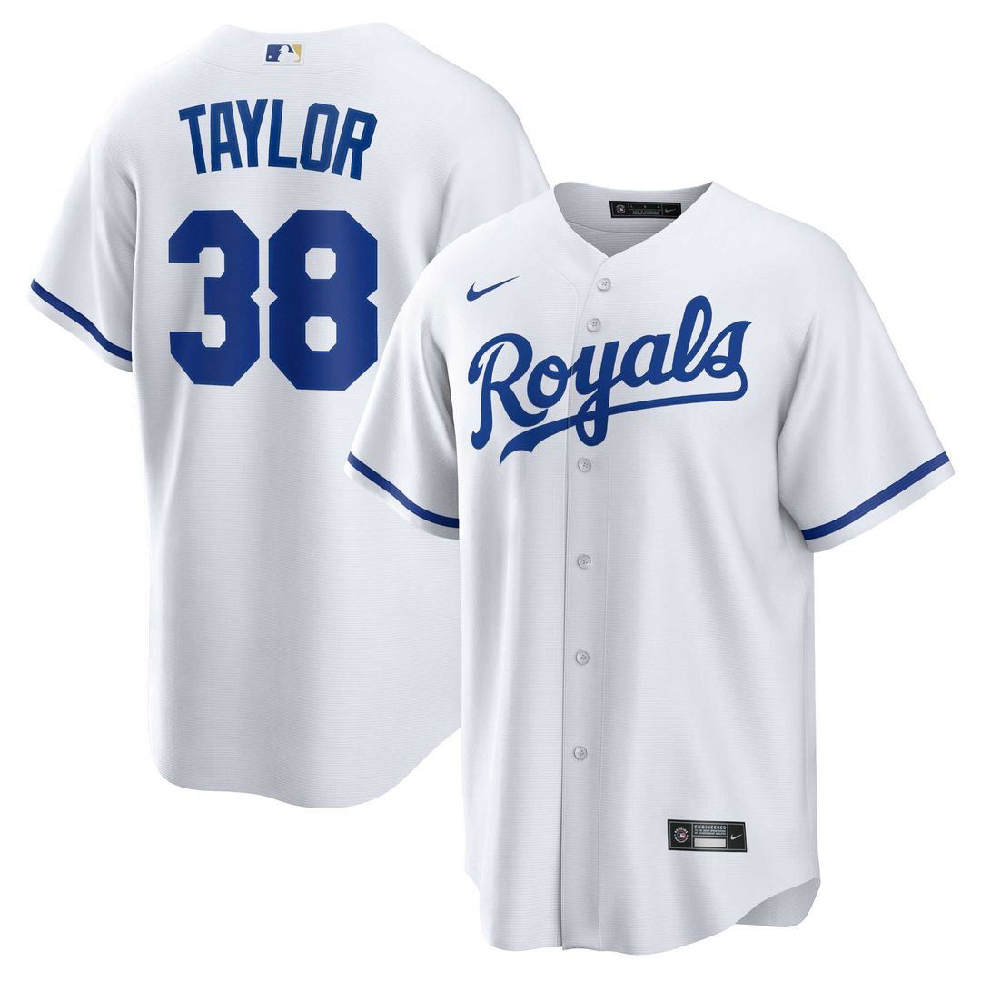 Kansas City Royals Josh Taylor Nike Home Replica Player Jersey - White